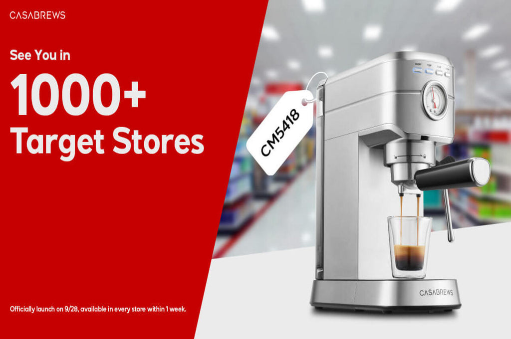 Casabrews CM5418 Espresso Machine: In-Store Launch at Target Concludes