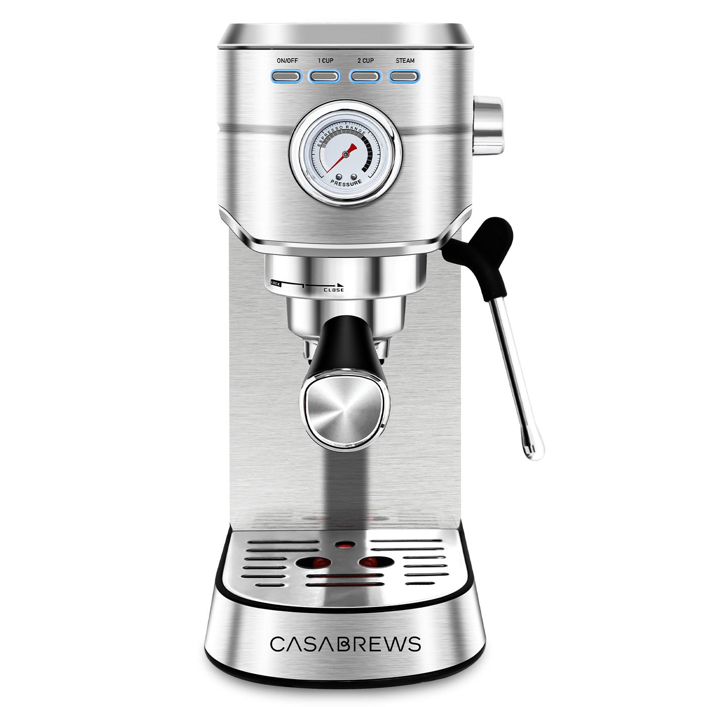 CASABREWS Espresso Machine 20 Bar, Professional Espresso Maker with Milk  Frother Steam Wand, Compact Coffee Machine with 34oz Removable Water Tank  for