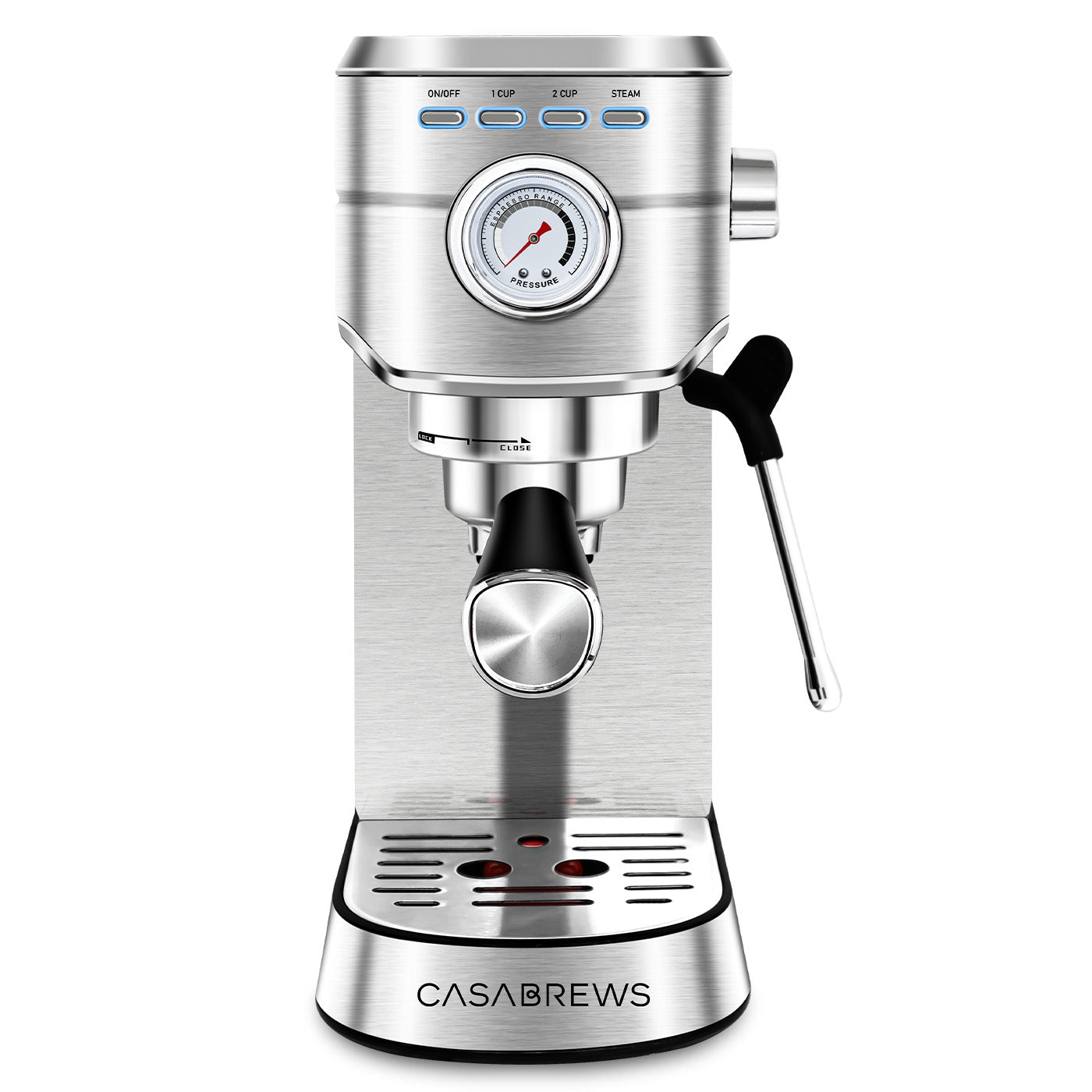 CASABREWS CM5418 Compact 20-Bar Espresso Machine with Stainless Steel Milk Frother