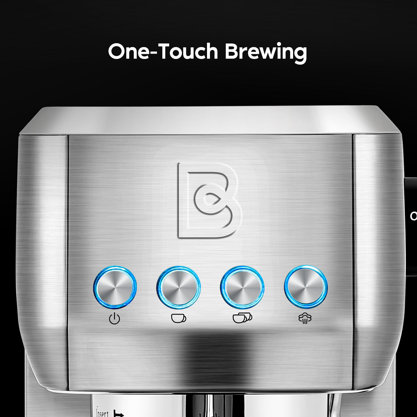 CASABREWS 3700Essential™ 20-Bar Espresso Coffee Machine with Space Saving Design