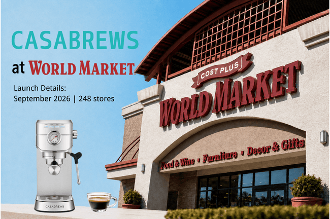 CASABREWS Expands Retail Presence with Upcoming World Market Launch