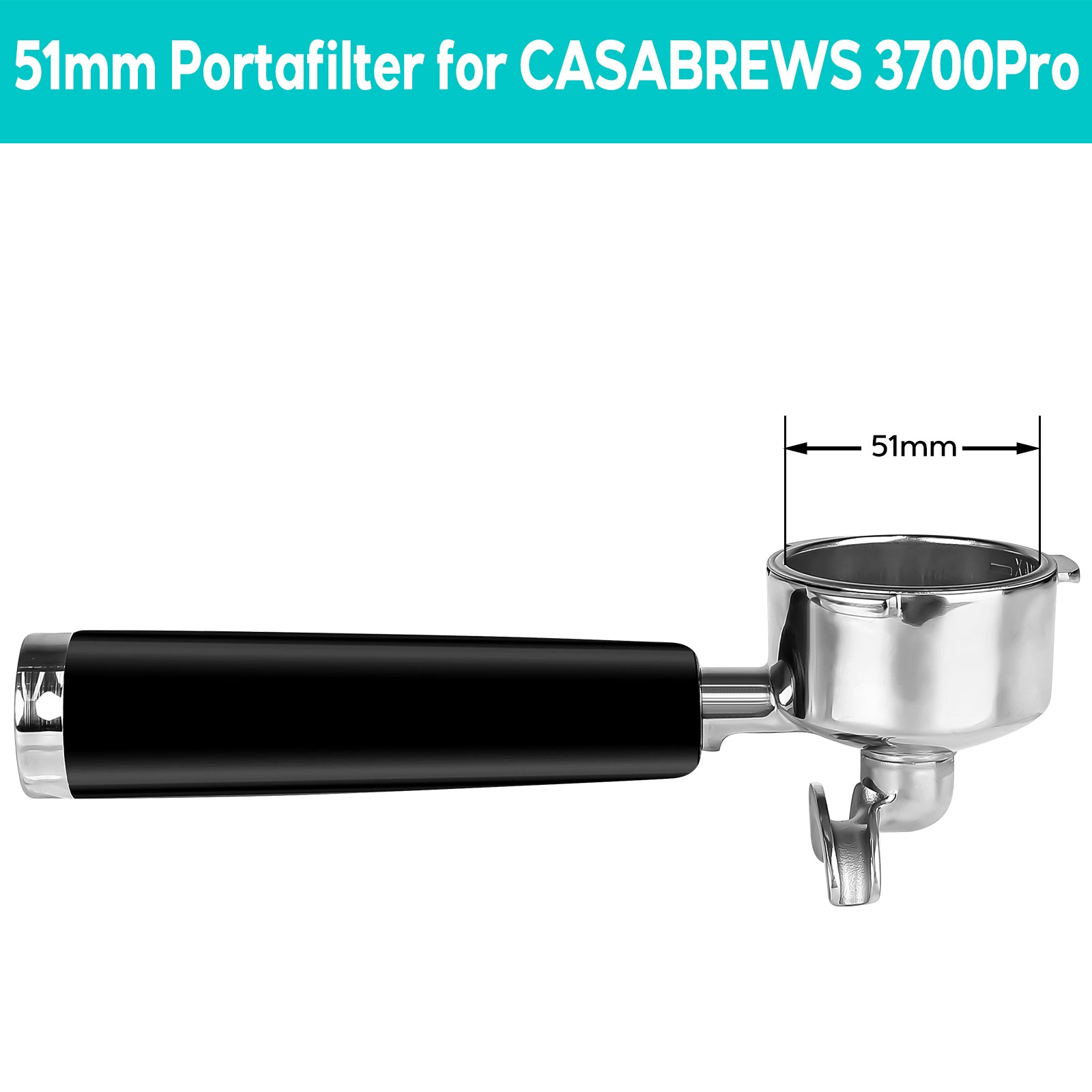 Casabrews Espresso Machine 3700 Series Portafilter stainless steel