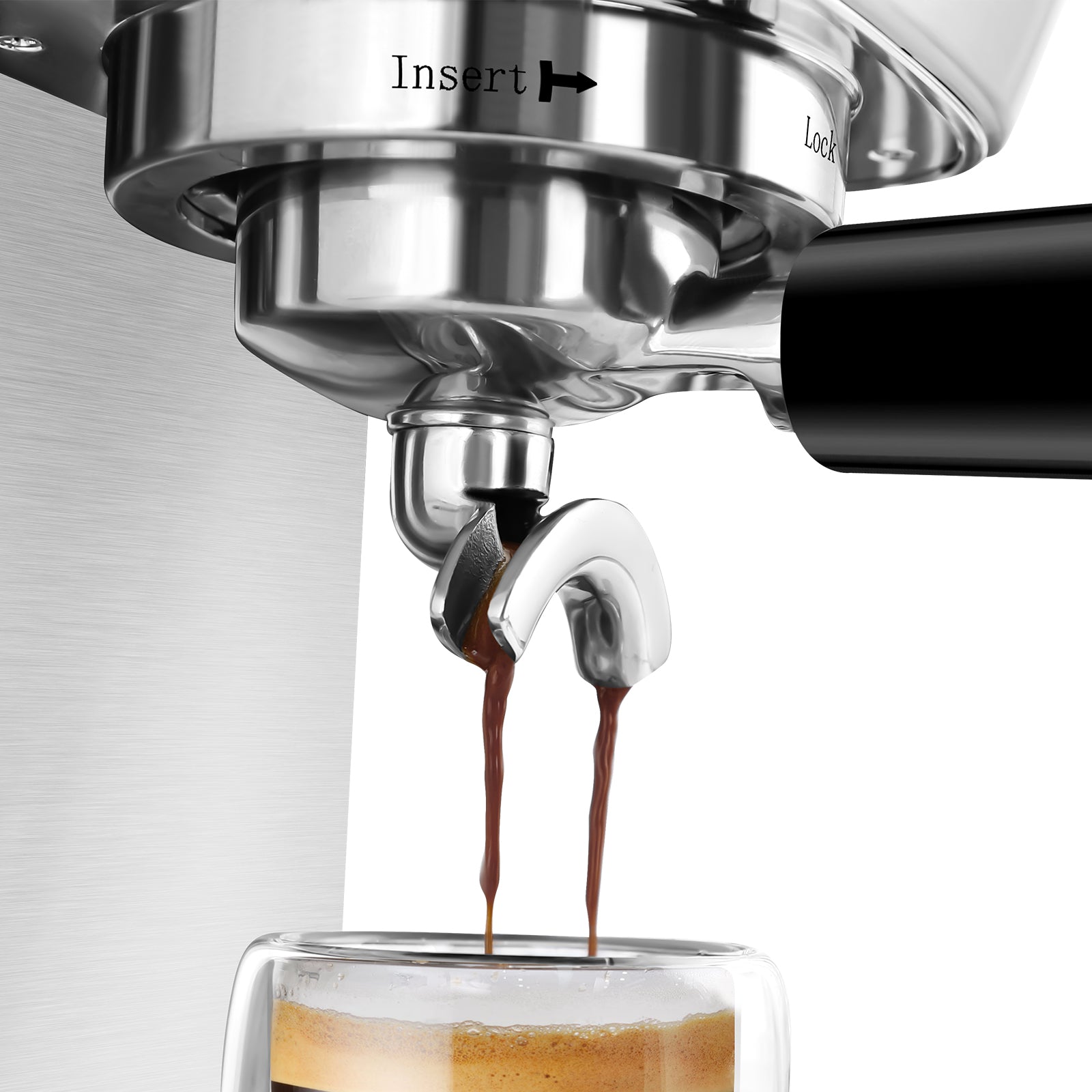 Casabrews Espresso Machine 3700 Series Portafilter stainless steel