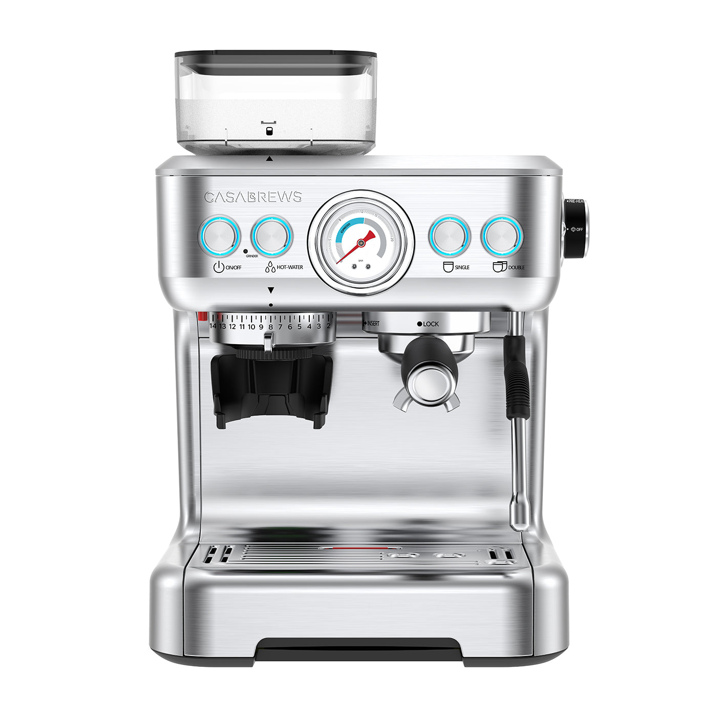 CASABREWS 5700GENSE™ All-in-One Espresso Machine with Auto Grinding-Refurbished