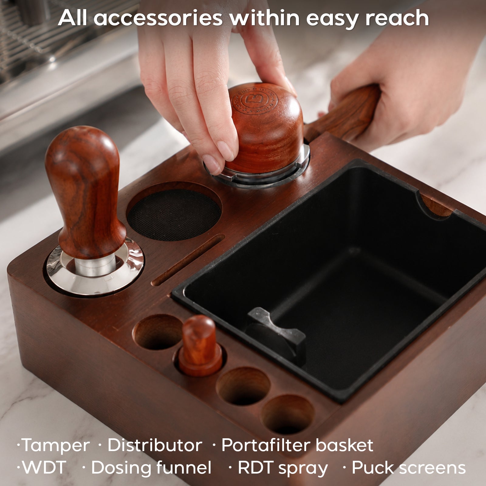 51mm Wooden Espresso Knock Box Station – Casabrews