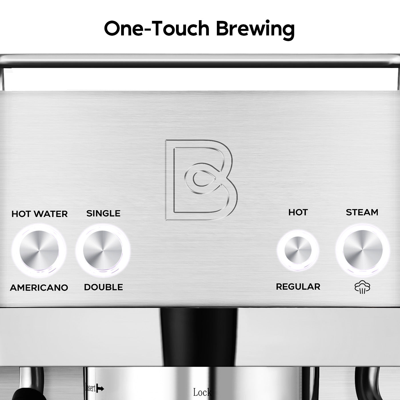 CASABREWS 4700GENSE™ 20-Bar Espresso & Americano Maker with Steam Wand & Temperature Control
