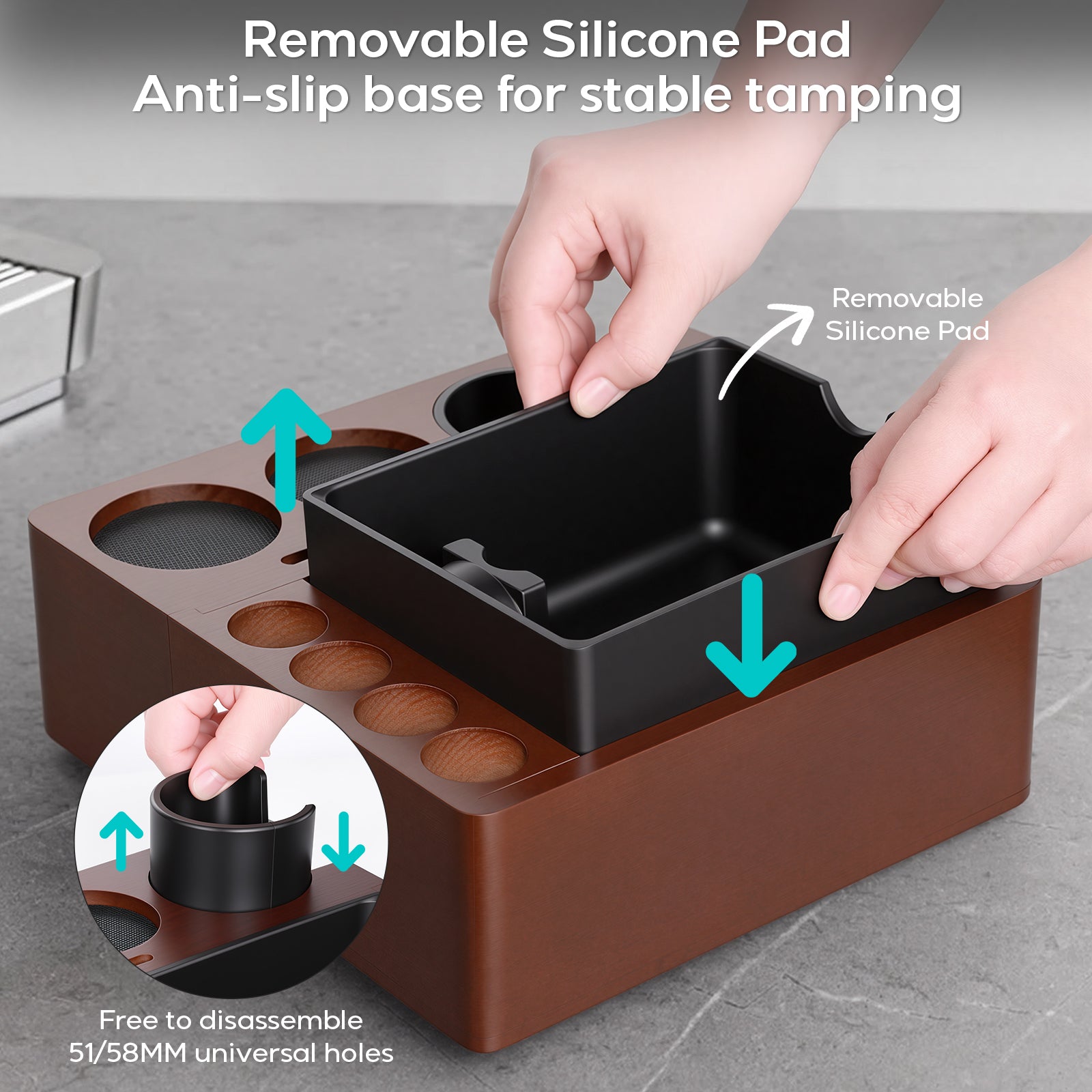 51mm Wooden Espresso Knock Box Station – Casabrews