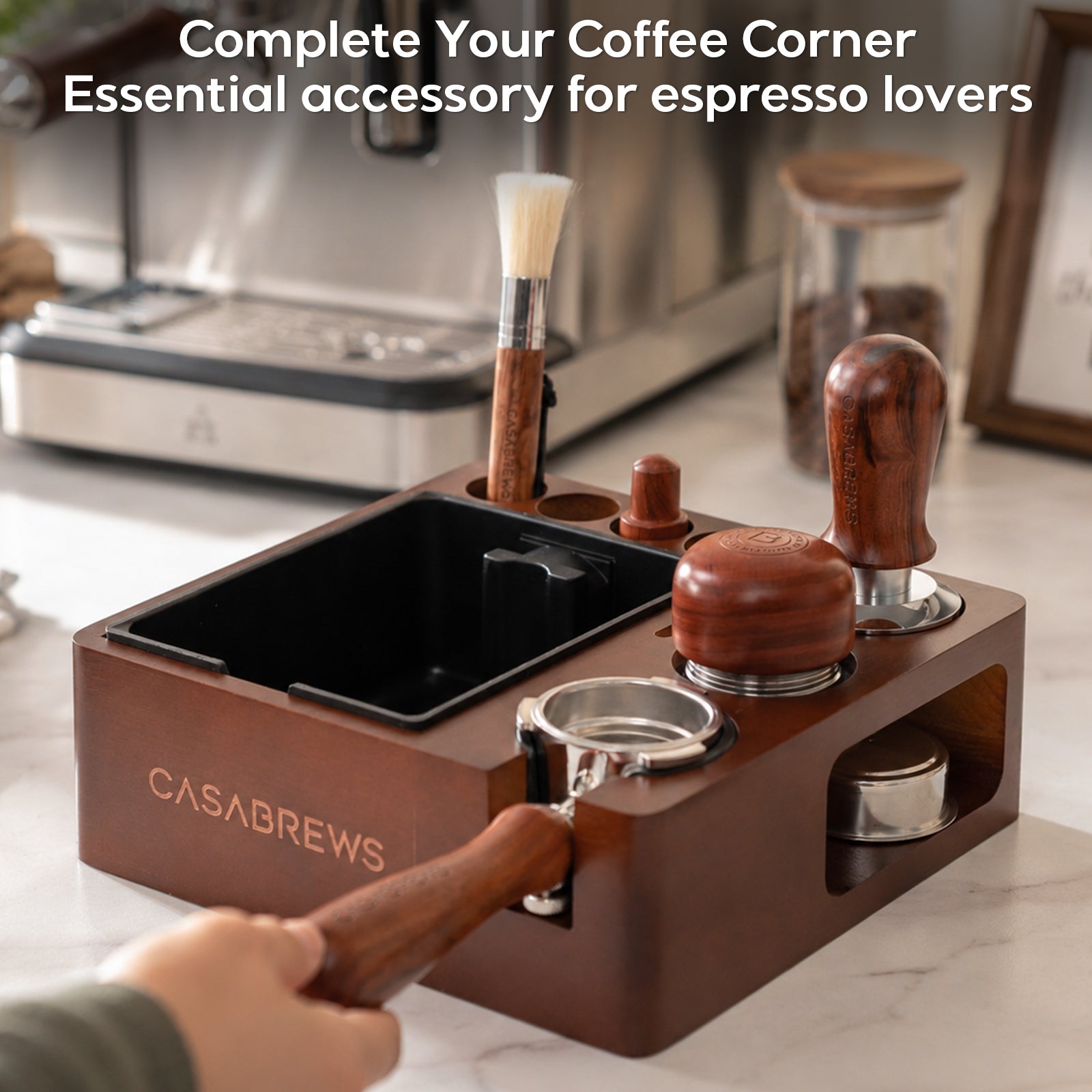 51mm Wooden Espresso Knock Box Station – Casabrews