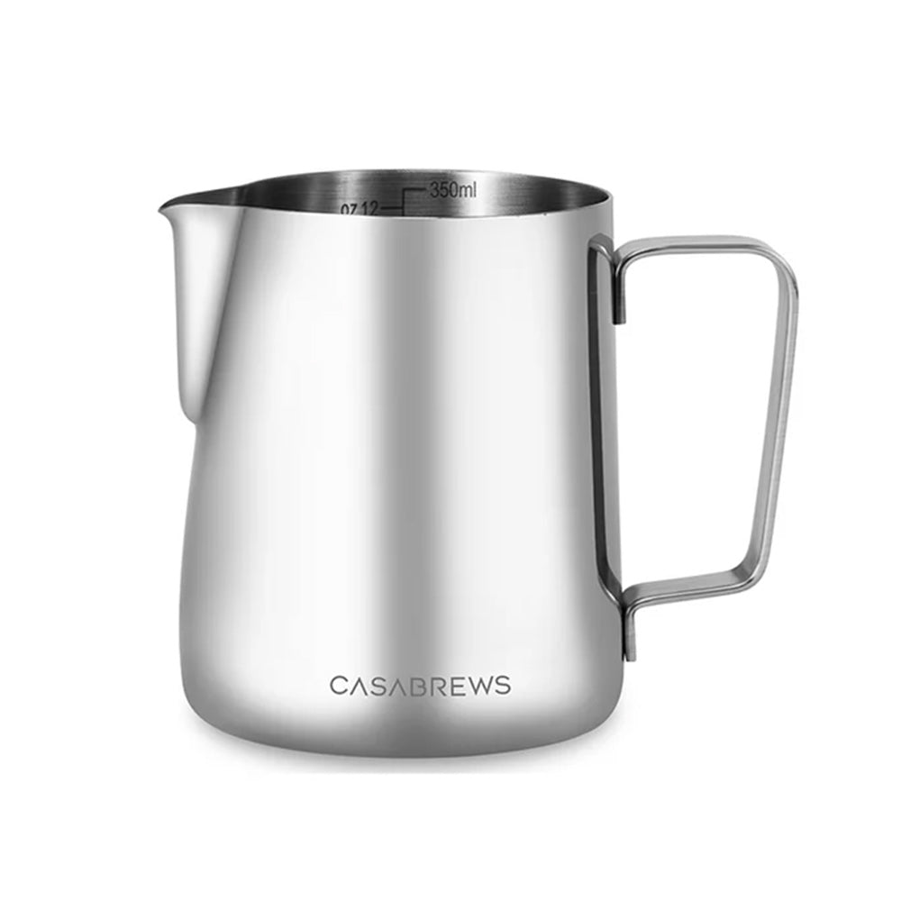 CASABREWS CASMP350 stainless-steel 350 ml milk-frothing pitcher with pouring spout